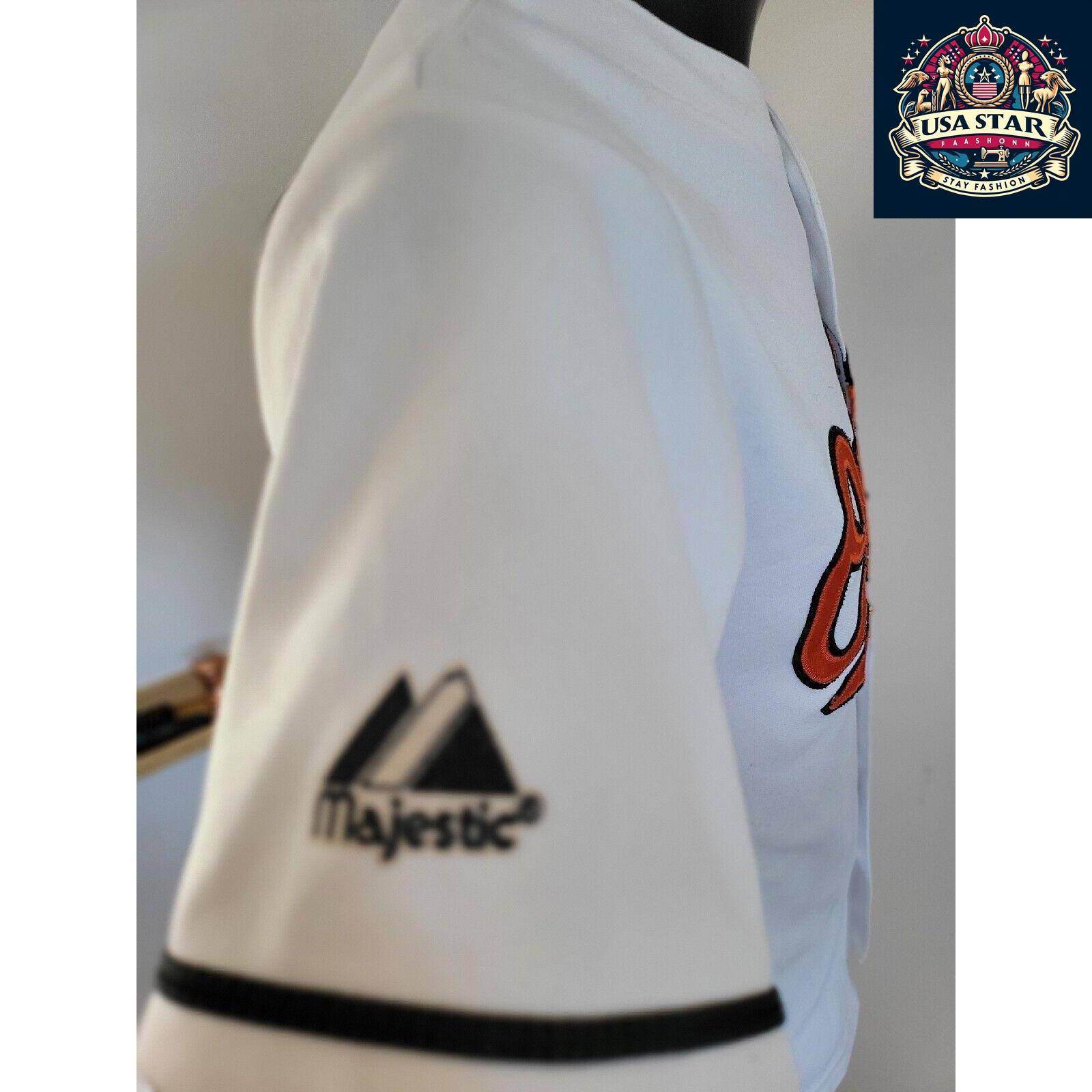 Brian Roberts 1 Authentic Baltimore Orioles Jersey Majestic Youth Size L - Classic White Design - USASTARFASHION