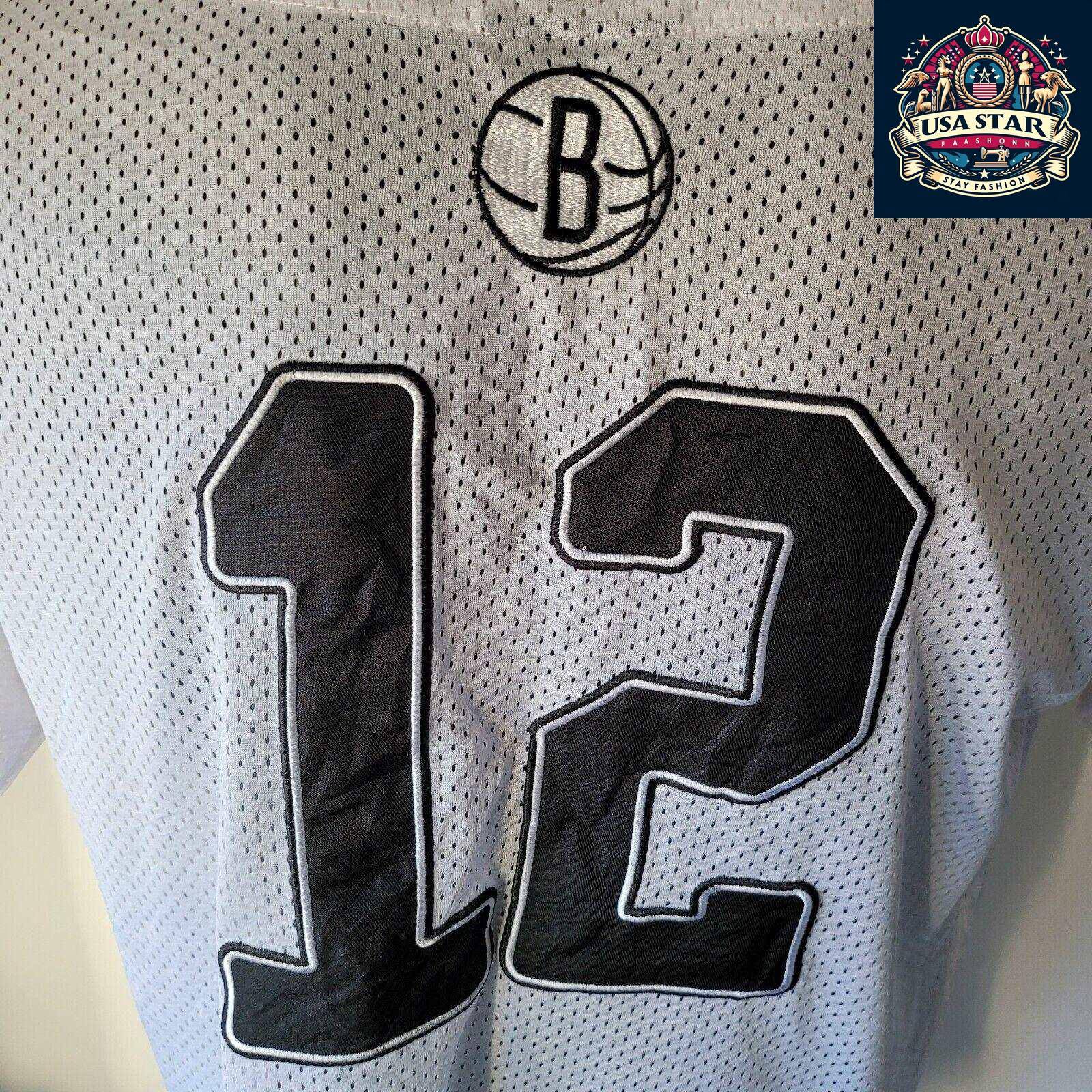 Brooklyn Nets Starter White Scout Baseball Fashion Jersey, Used, Chest 42", Classic Logo Design - USASTARFASHION