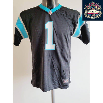 Cam Newton 1 Carolina Panthers Football Jersey Youth Size LG 14 - 16 - Stylish & Comfortable - USASTARFASHION