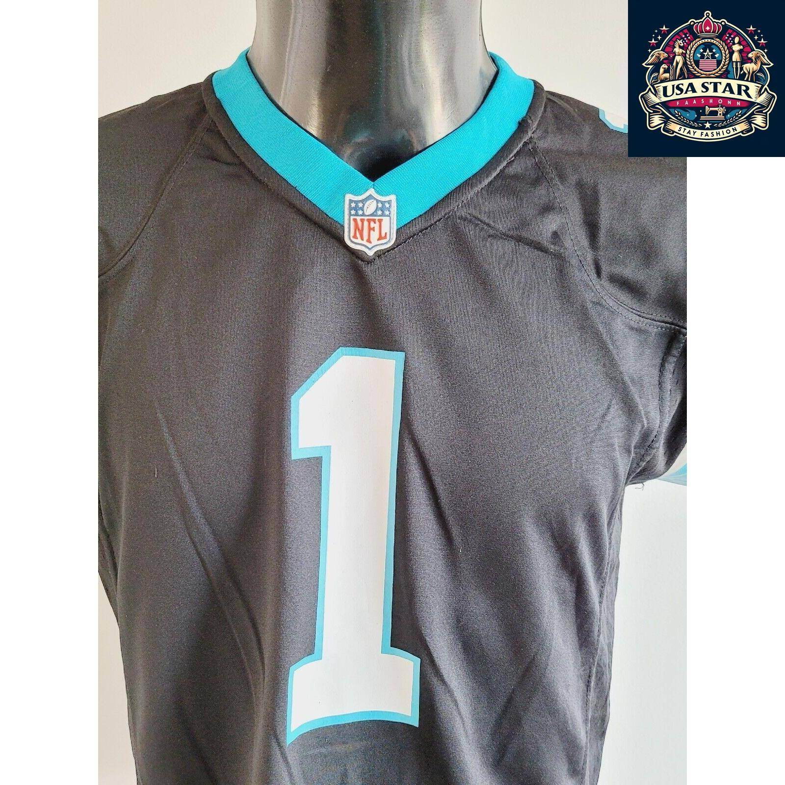 Cam Newton 1 Carolina Panthers Football Jersey Youth Size LG 14 - 16 - Stylish & Comfortable - USASTARFASHION