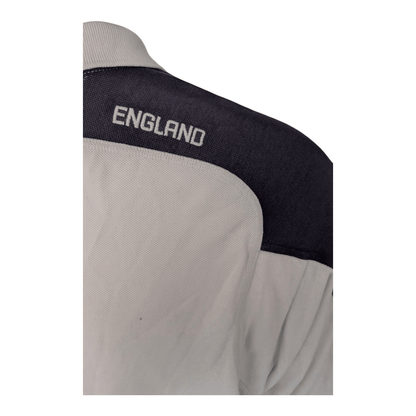 Canterbury England Rugby Polo Shirt 3XL White O2 Sponsor Red Rose Crest Top - USASTARFASHION