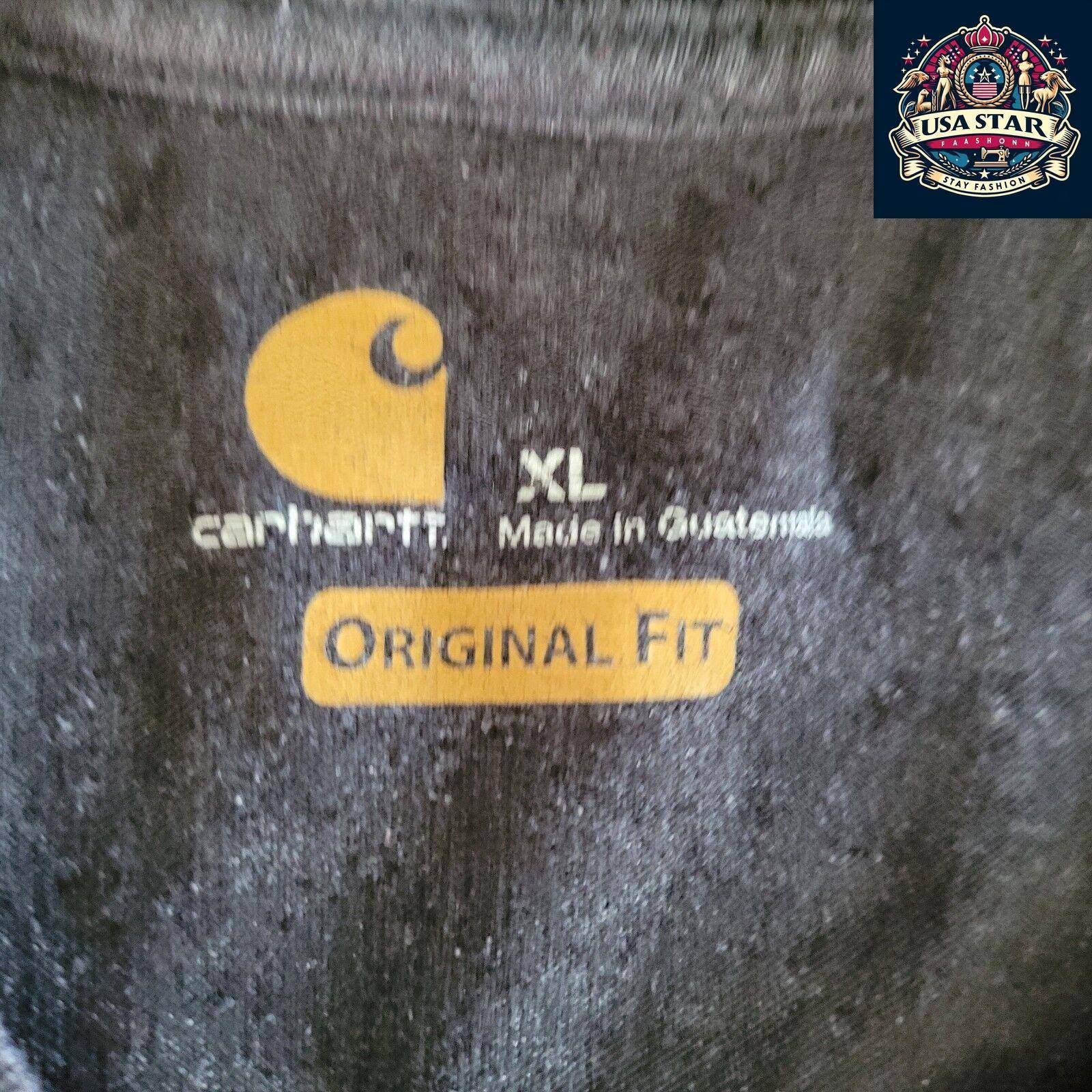 Carhartt Force Dark Brown Short Sleeve Shirt XL | Durable 60% Polyester 40% Cotton Fabric - USASTARFASHION