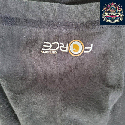 Carhartt Long Sleeve Shirt for Men, Charcoal Relaxed Fit, Durable 60% Cotton Blend, Size M - USASTARFASHION