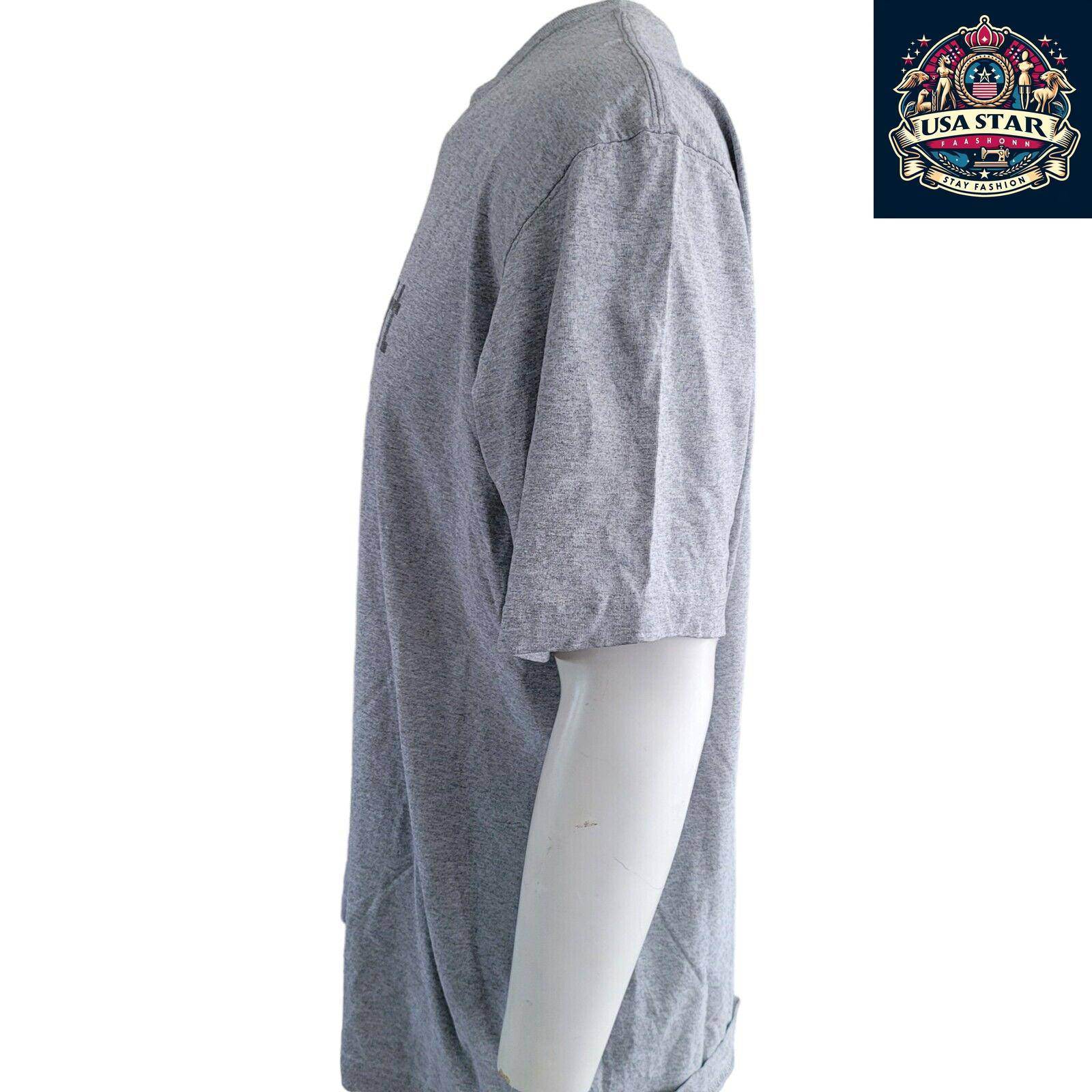 Carhartt Short Sleeve Shirt XL - Soft Gray Cotton Blend, Breathable Comfort, Iconic Logo - USASTARFASHION