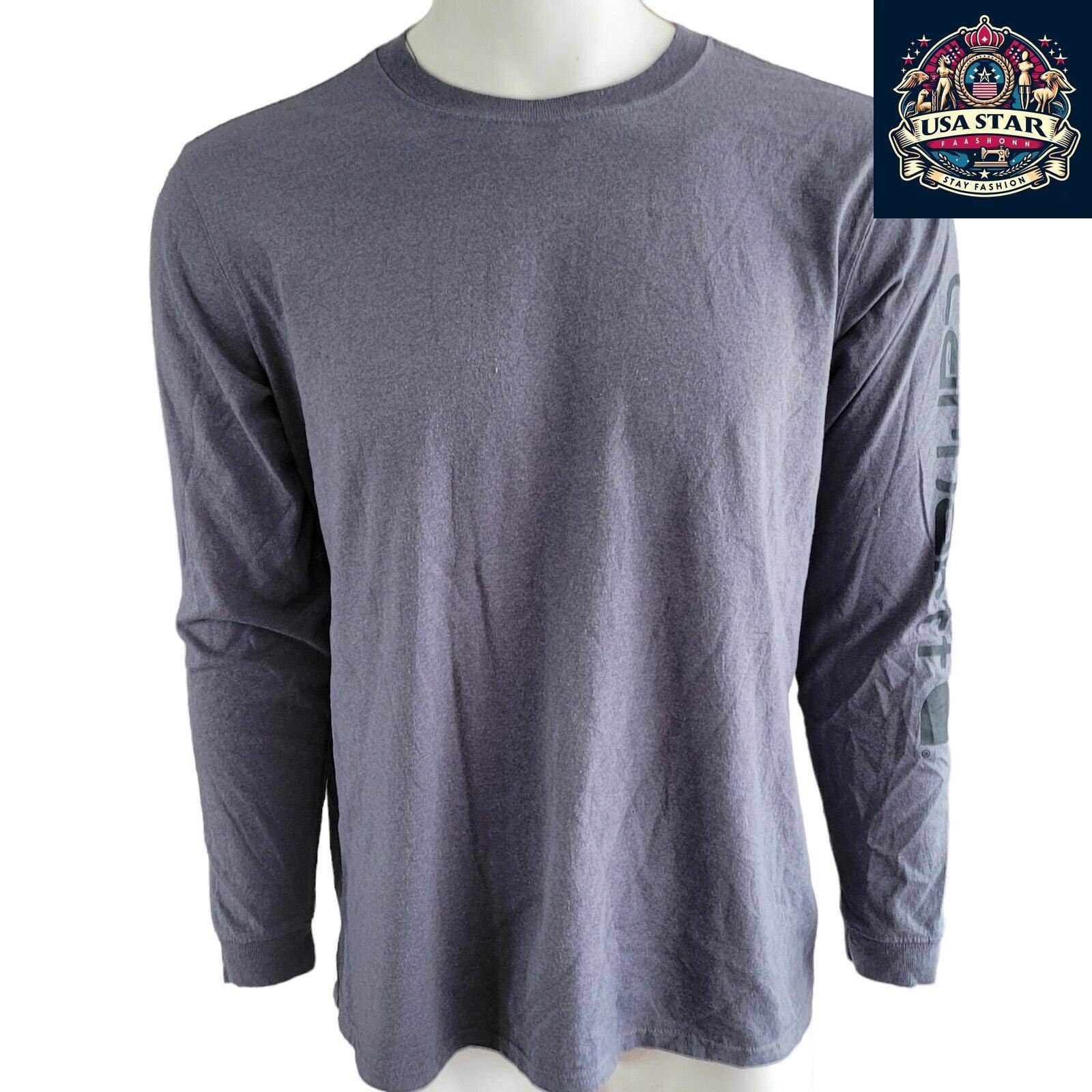 Carhartt Youth Long Sleeve T-Shirt Gray XL (16 - 18) - Soft, Durable Crew Neck for Everyday Wear - USASTARFASHION