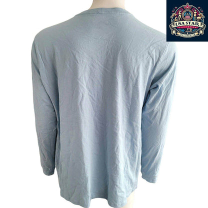Carhartt Youth Shirt XL (16 - 18) Light Blue Long Sleeve, 100% Cotton, Loose Fit, Stylish Comfort - USASTARFASHION