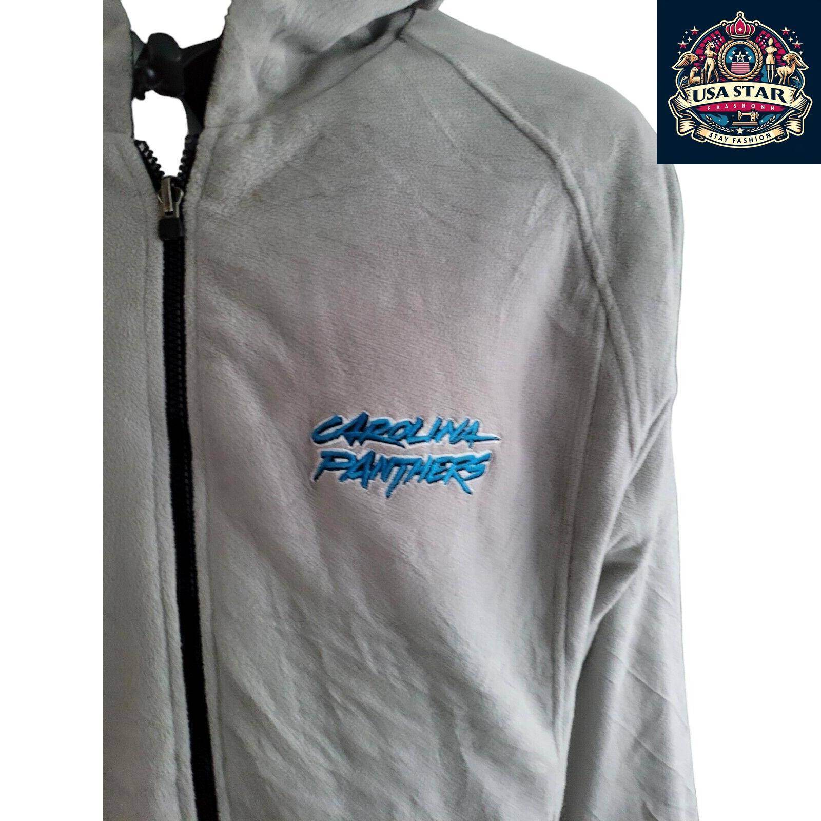 Carolina Panthers Jacket – Stylish 2 - In - 1 Reversible Design With Pockets, Size L - USASTARFASHION