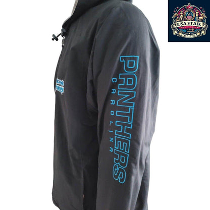 Carolina Panthers Jacket – Stylish 2 - In - 1 Reversible Design With Pockets, Size L - USASTARFASHION