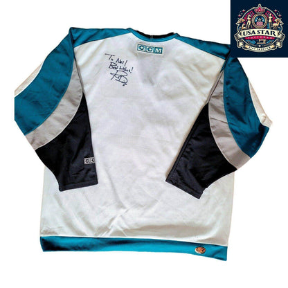 CCM San Jose Sharks Signed Jersey by Rob Davison - Authentic XL NHL Memorabilia for Fans - USASTARFASHION