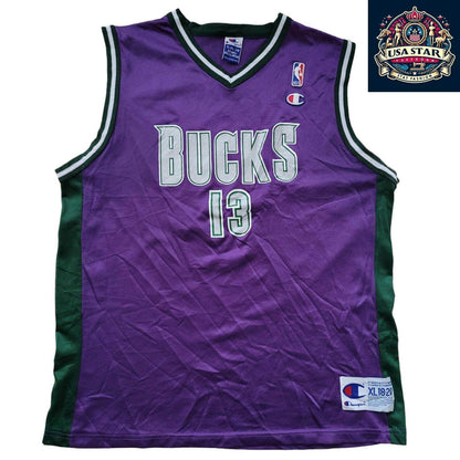 Champion Authentic Vintage Milwaukee Bucks Jersey 13 Robinson Youth XL, Durable & Stylish - USASTARFASHION