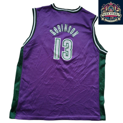 Champion Authentic Vintage Milwaukee Bucks Jersey 13 Robinson Youth XL, Durable & Stylish - USASTARFASHION