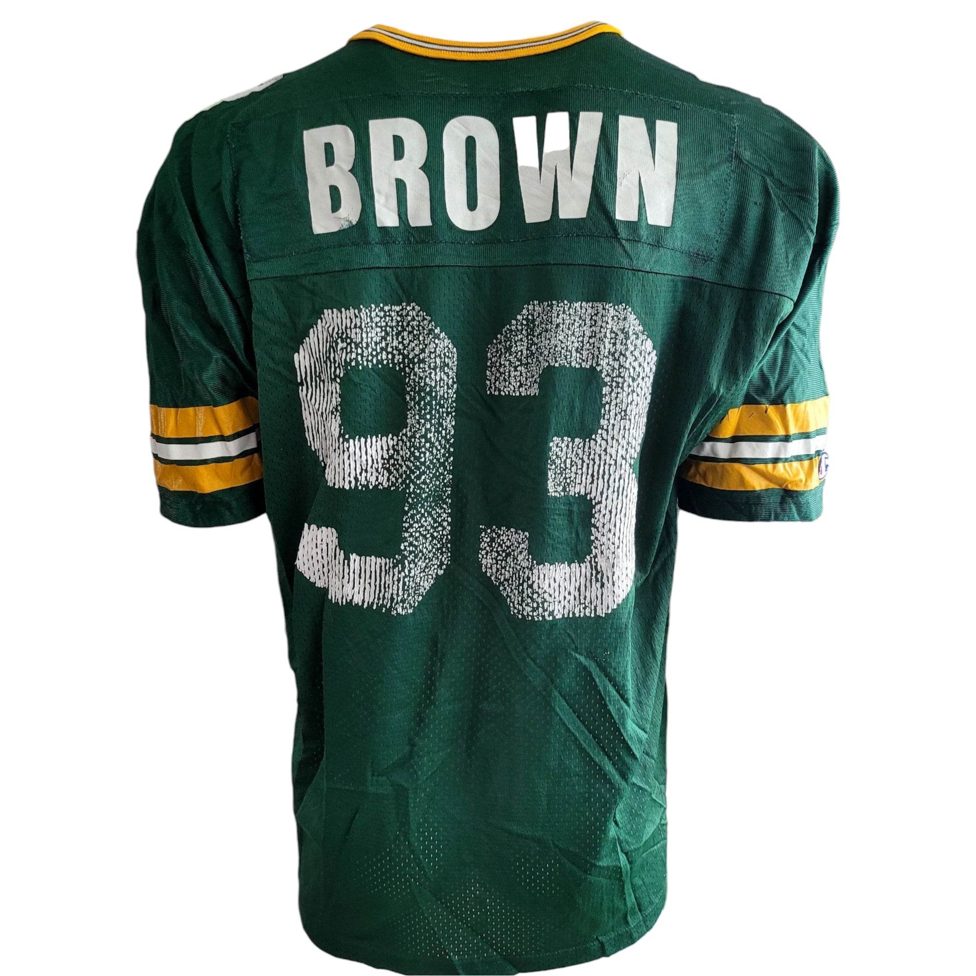 Vintage Champion Green Bay Packers 93 Gilbert Brown Jersey - Size 48 - USASTARFASHION