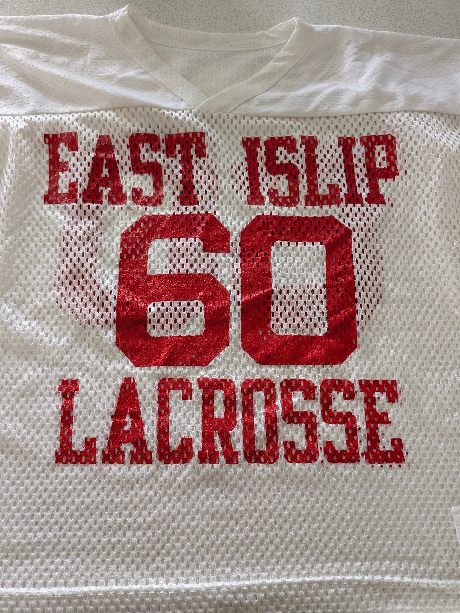 Champion East Islip Lacrosse 60 Mesh Practice Jersey – Size L - USASTARFASHION