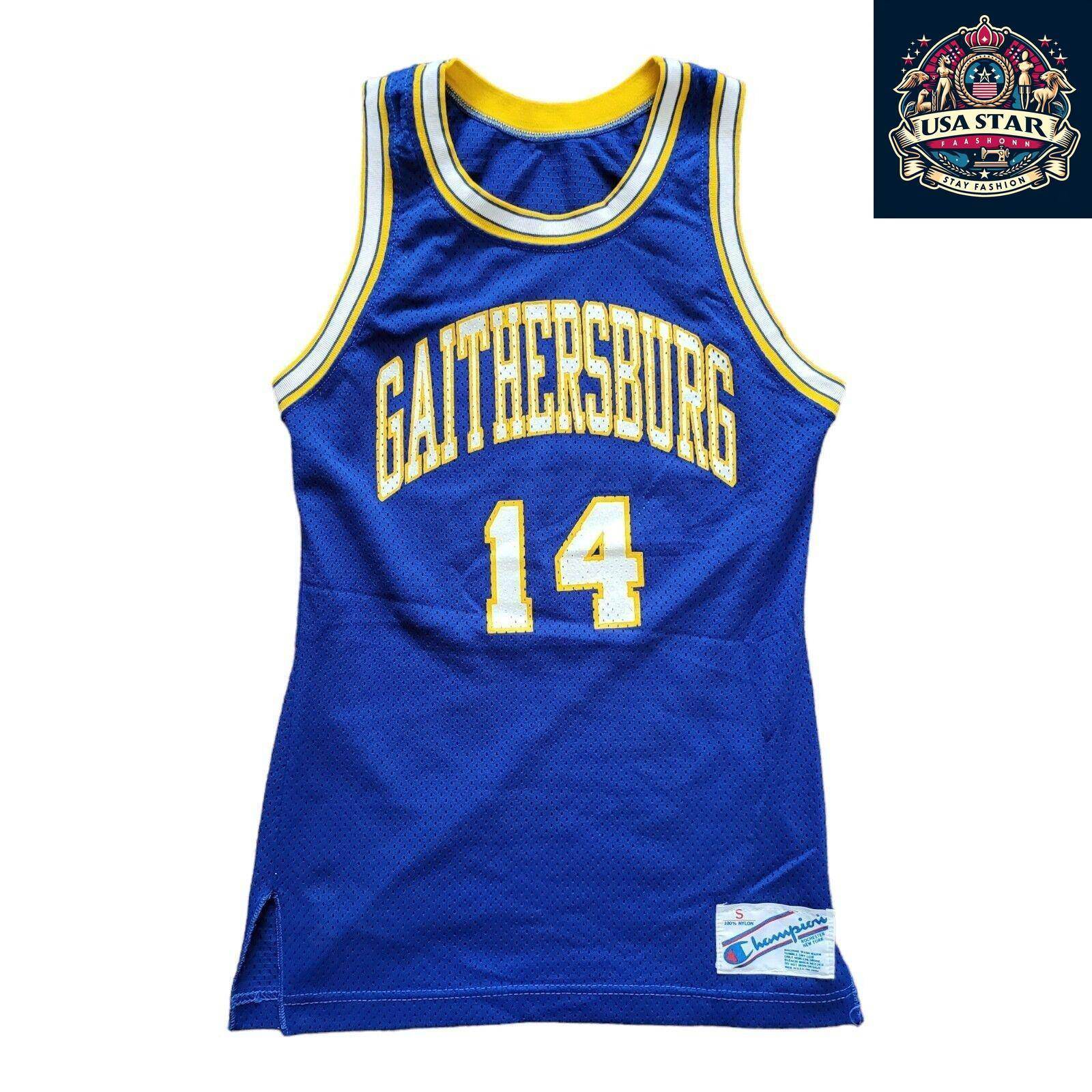 Champion NBA Jersey Size Small 14 Gaithersburg, Made in USA, Excellent Condition, Durable Design - USASTARFASHION