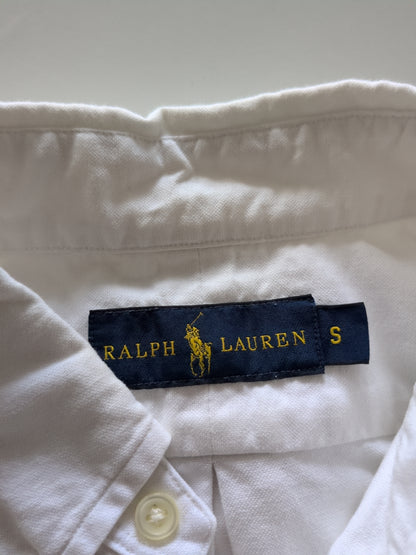 Ralph Lauren Men’s Short Sleeve Shirt Size S White Cotton Classic Fit Pony Logo - USASTARFASHION