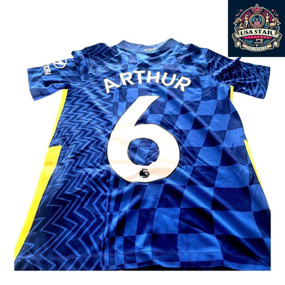 Chelsea FC Kids Shirt Nike Home Size M Dri - FIT Blue Personalized Arthur 6 - USASTARFASHION