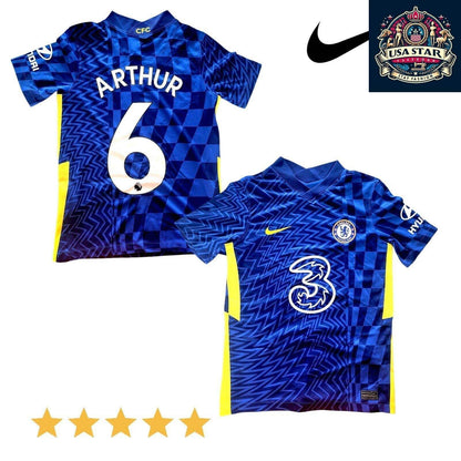 Chelsea FC Kids Shirt Nike Home Size M Dri - FIT Blue Personalized Arthur 6 - USASTARFASHION