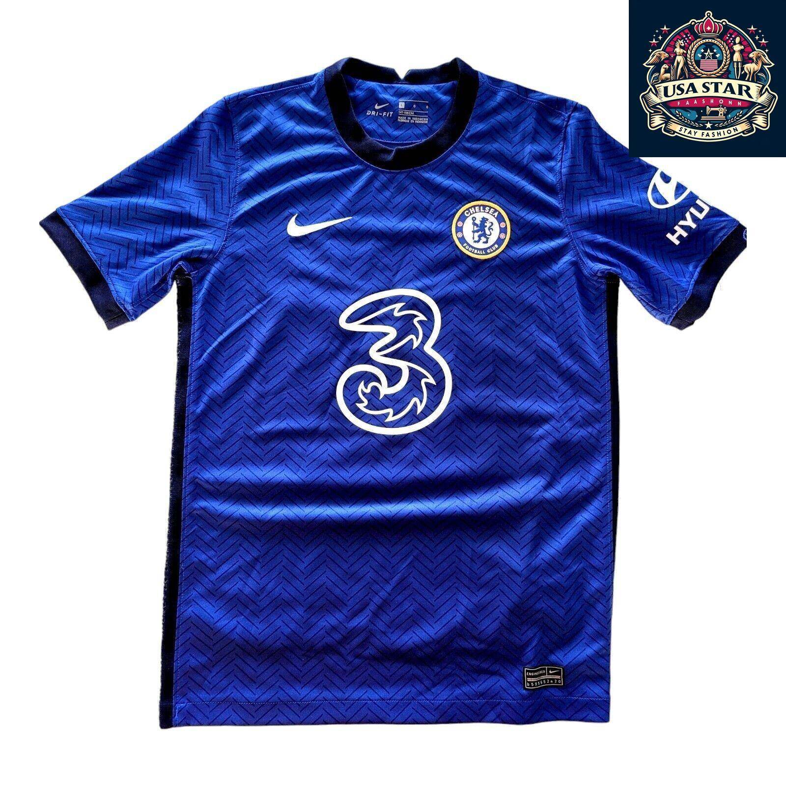 Chelsea FC Youth Home Jersey 2020/21 - Nike Dri - FIT - Personalized WILSON 12, Size L - USASTARFASHION