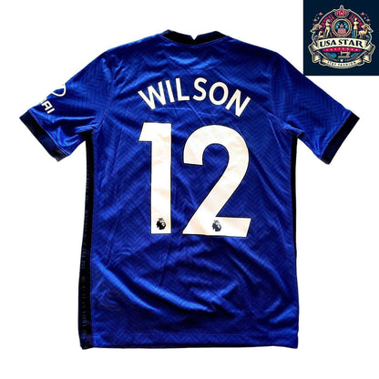 Chelsea FC Youth Home Jersey 2020/21 - Nike Dri - FIT - Personalized WILSON 12, Size L - USASTARFASHION