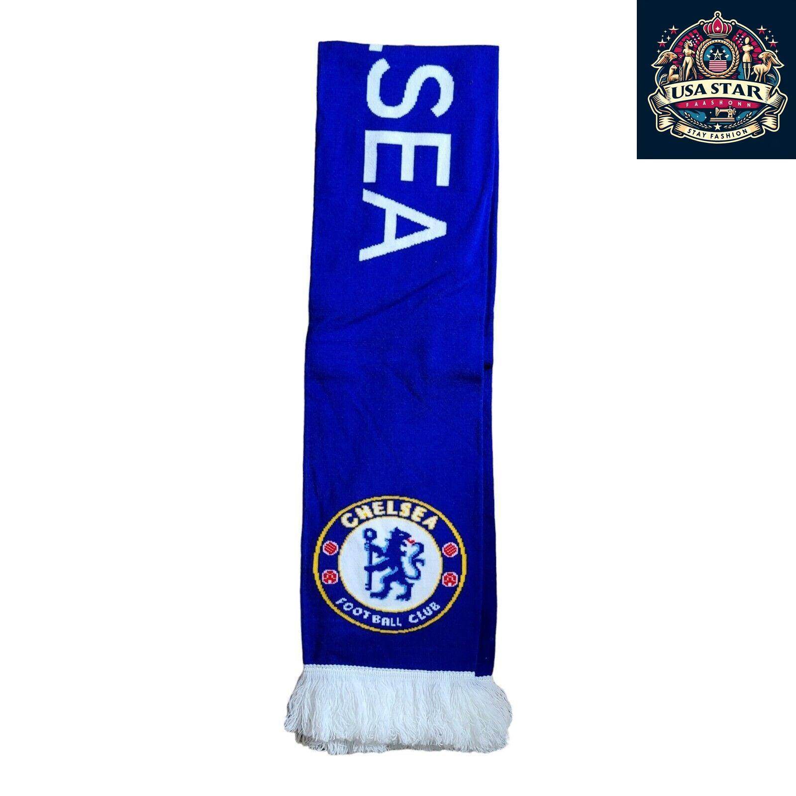 Chelsea Women's FC Scarf - Double - Sided Official Merchandise for Cup Final 2023, Stylish Fan Accessory - USASTARFASHION