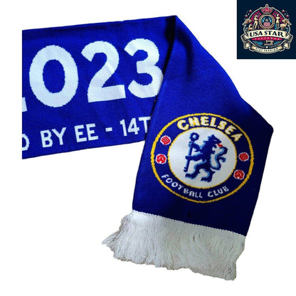 Chelsea Women's FC Scarf - Double - Sided Official Merchandise for Cup Final 2023, Stylish Fan Accessory - USASTARFASHION