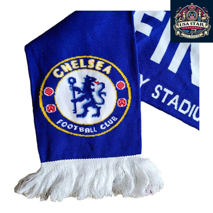 Chelsea Women's FC Scarf - Double - Sided Official Merchandise for Cup Final 2023, Stylish Fan Accessory - USASTARFASHION