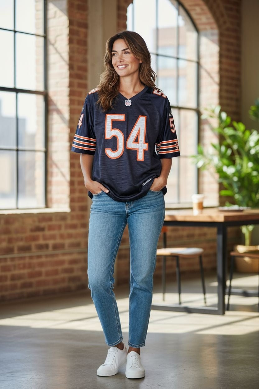 Chicago Bears 54 Jersey (Urlacher) — Reebok On - Field Women’s XL - USASTARFASHION