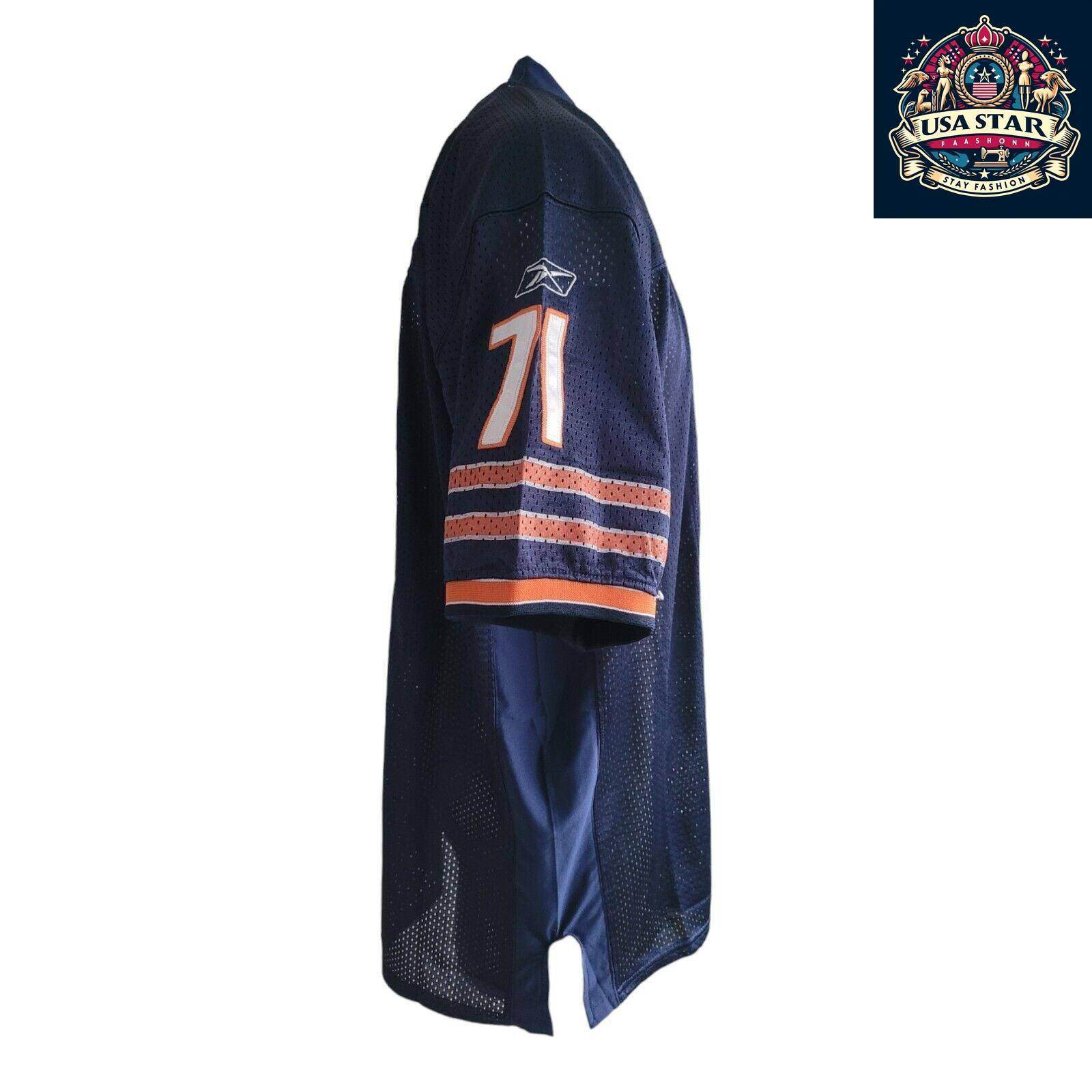 Chicago Bears Jersey 71 Idonije by Reebok Size 54 XL - Official Team Colors, Quality Fabric - USASTARFASHION