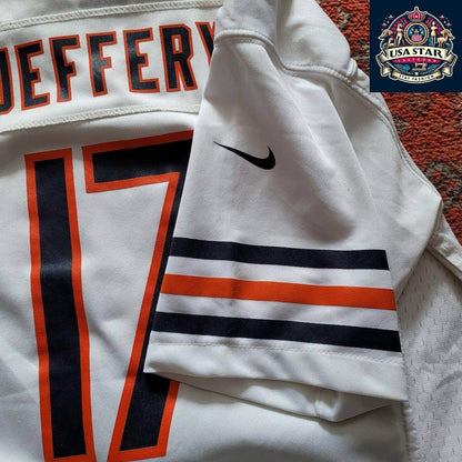 Chicago Bears Youth Jersey Size L, Authentic Jeffery 17 for Ages 16 - 18, Stylish & Durable - USASTARFASHION