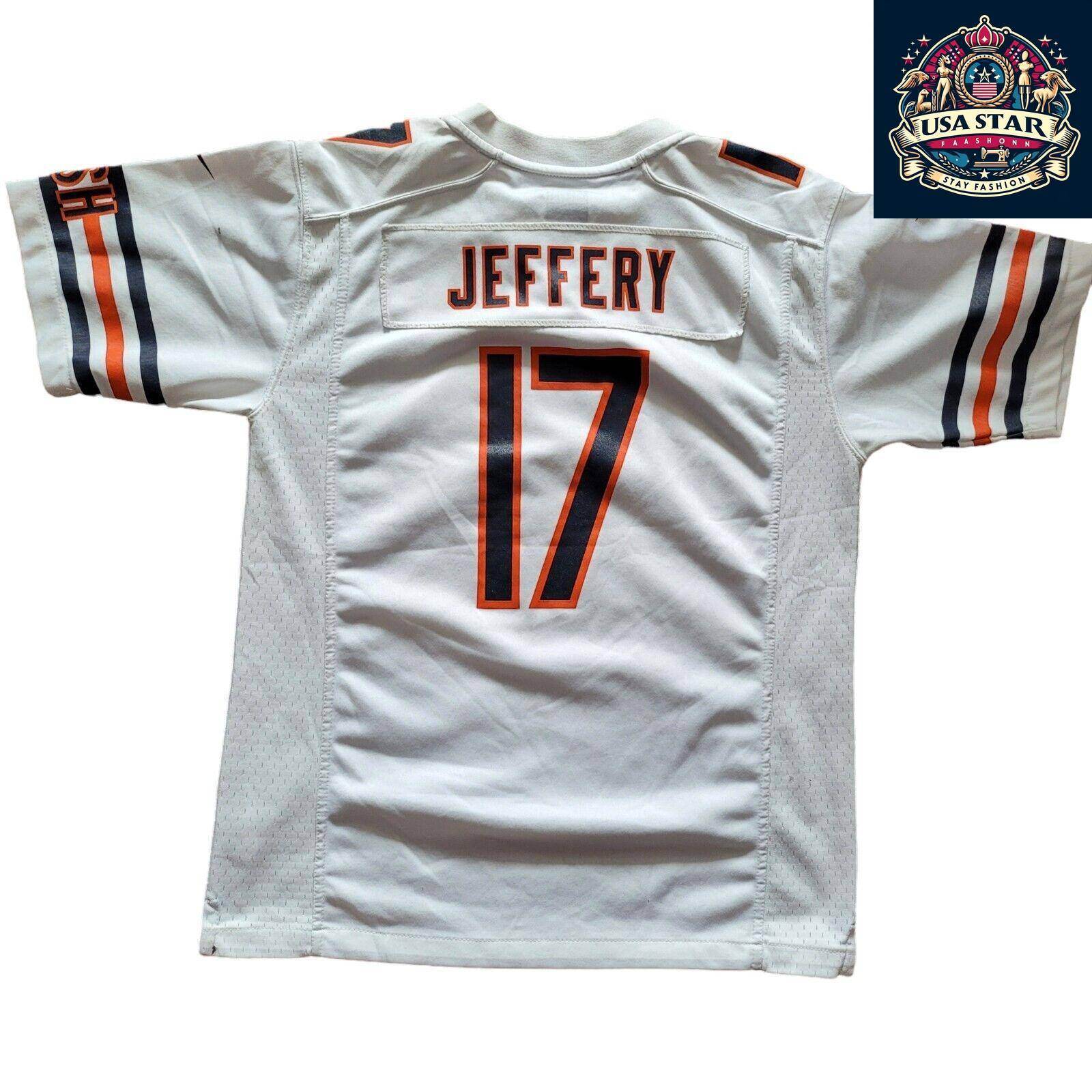 Chicago Bears Youth Jersey Size L, Authentic Jeffery 17 for Ages 16 - 18, Stylish & Durable - USASTARFASHION