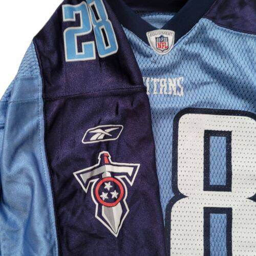 Chris Johnson 28 Tennessee Titans YOUTH Sizes L Reebok Jersey - USASTARFASHION