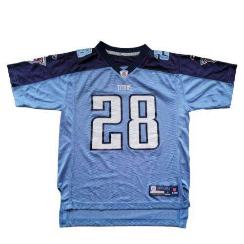 Chris Johnson 28 Tennessee Titans YOUTH Sizes L Reebok Jersey - USASTARFASHION