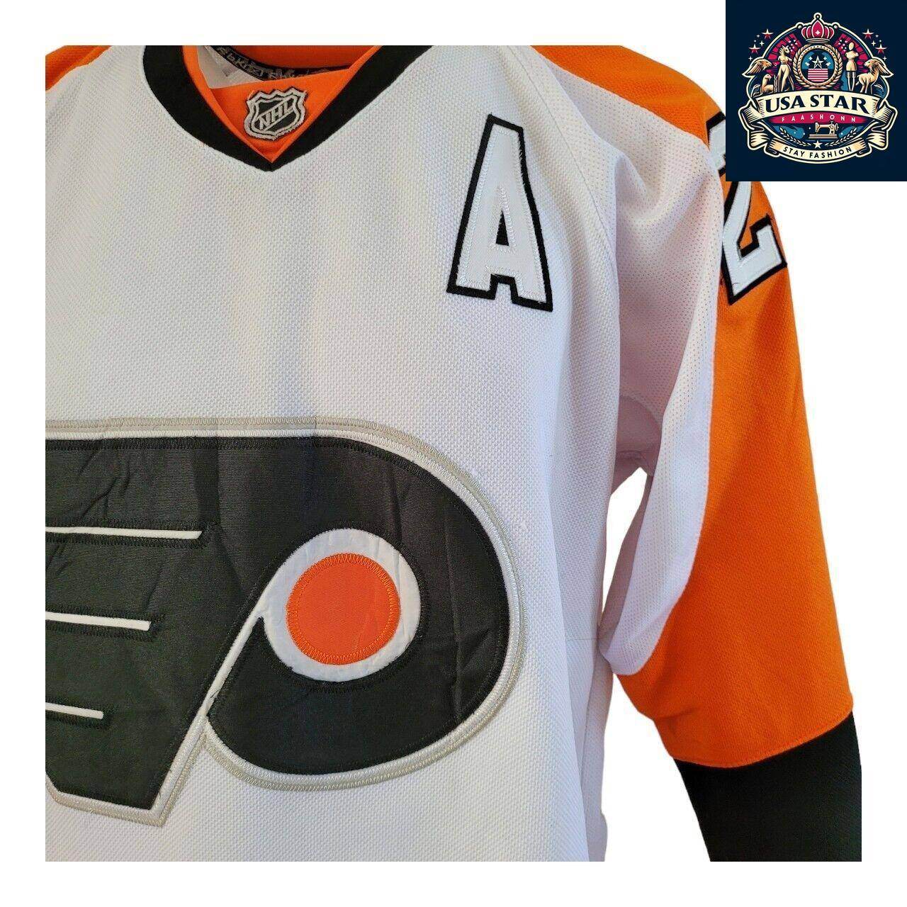 Claude Giroux 28 Philadelphia Flyers Jersey Size L 48 NHL Ice Hockey by CCM/Reebok - USASTARFASHION
