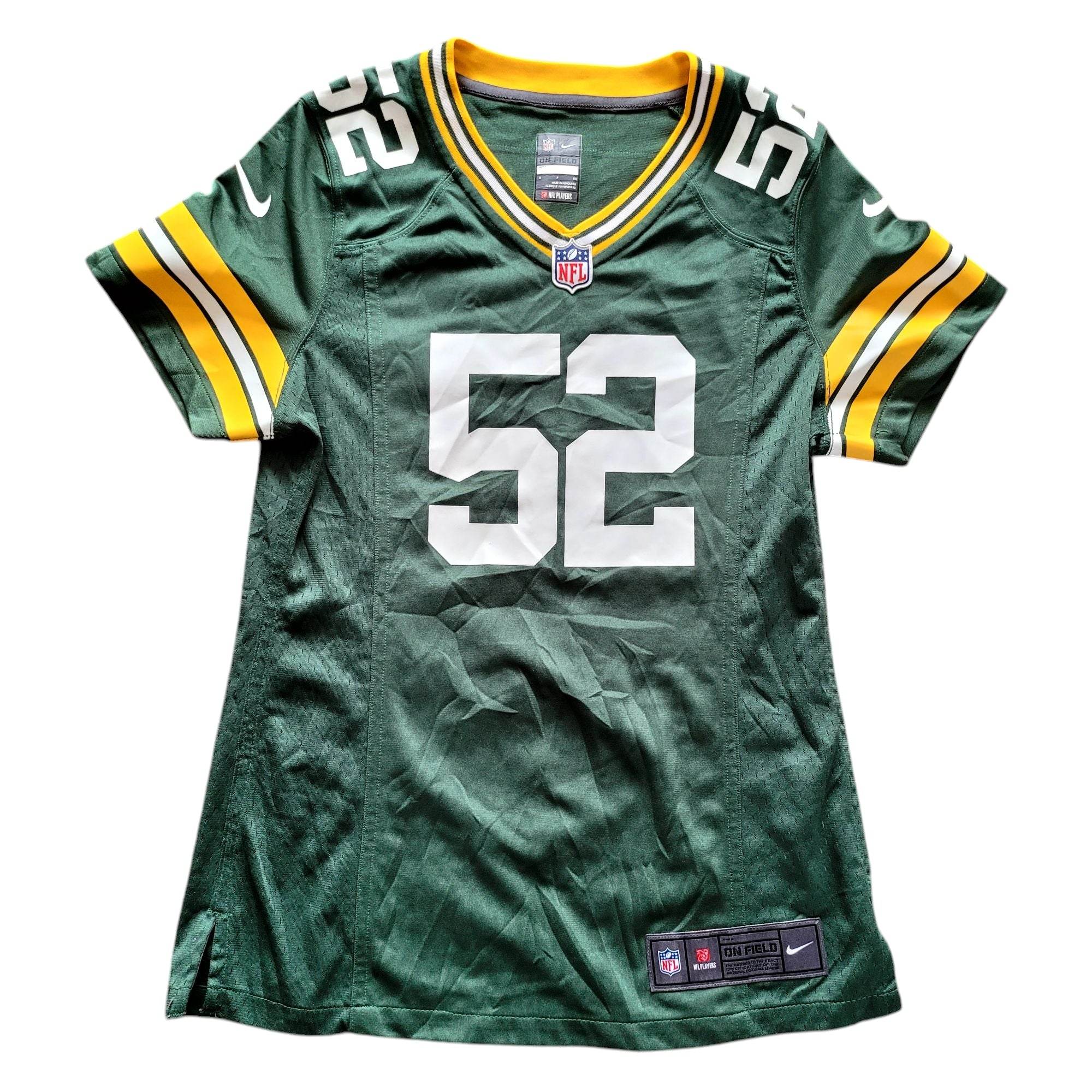 Clay Matthews 52 Green Bay Packers Women's Jersey (Size S) - USASTARFASHION