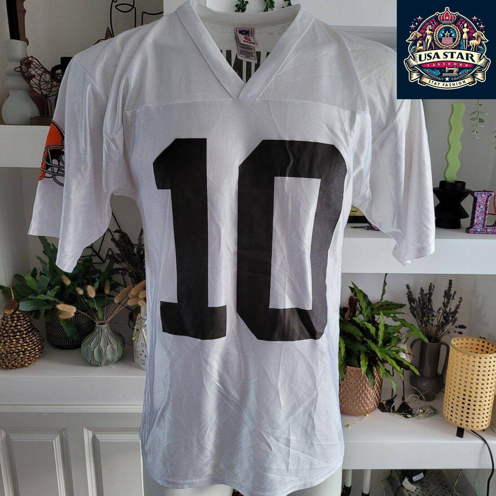 Cleveland Browns Jersey 10 Quinn Heritage Gridiron - Size M, Authentic & Comfortable Design - USASTARFASHION