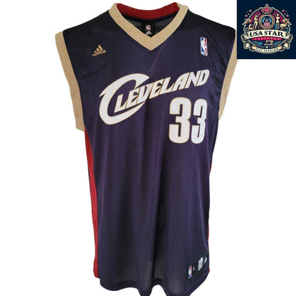 Cleveland Cavaliers Jersey 33 O'Neal by Adidas - Authentic Size L Basketball Shirt - USASTARFASHION