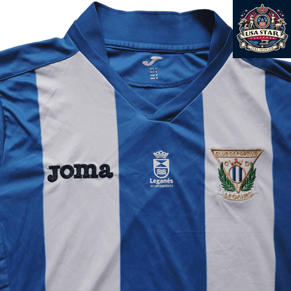 Club Deportivo Leganés Jersey - Joma Home, Moisture - Wicking, Breathable, Medium Size - USASTARFASHION