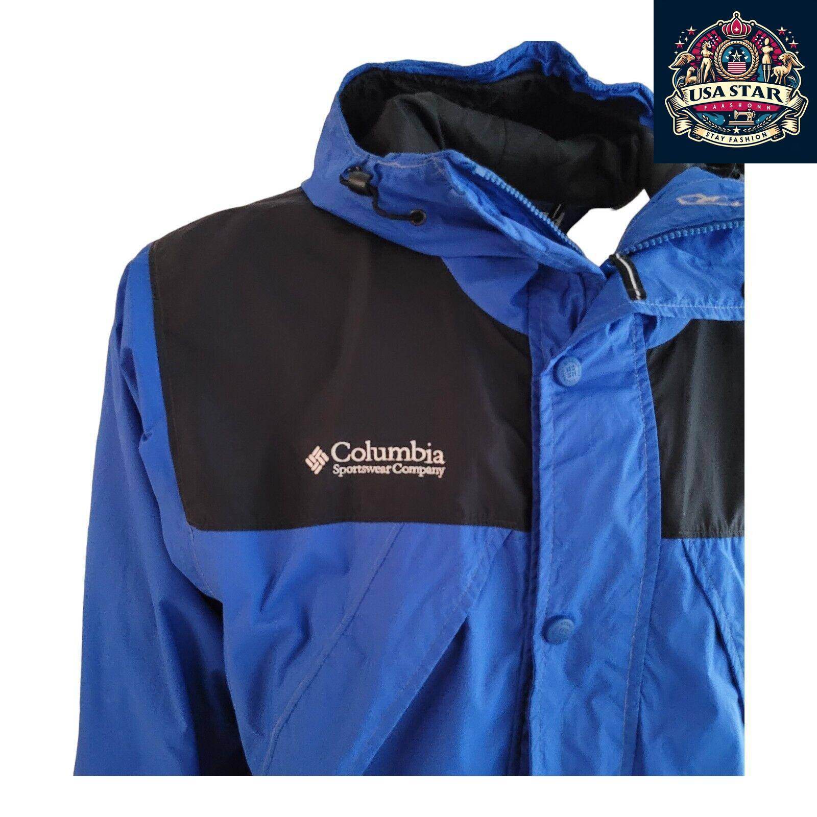 Columbia Waterproof Jacket Men’s Small, Omni Tech Breathable & Packable Lightweight Outdoor Gear - USASTARFASHION