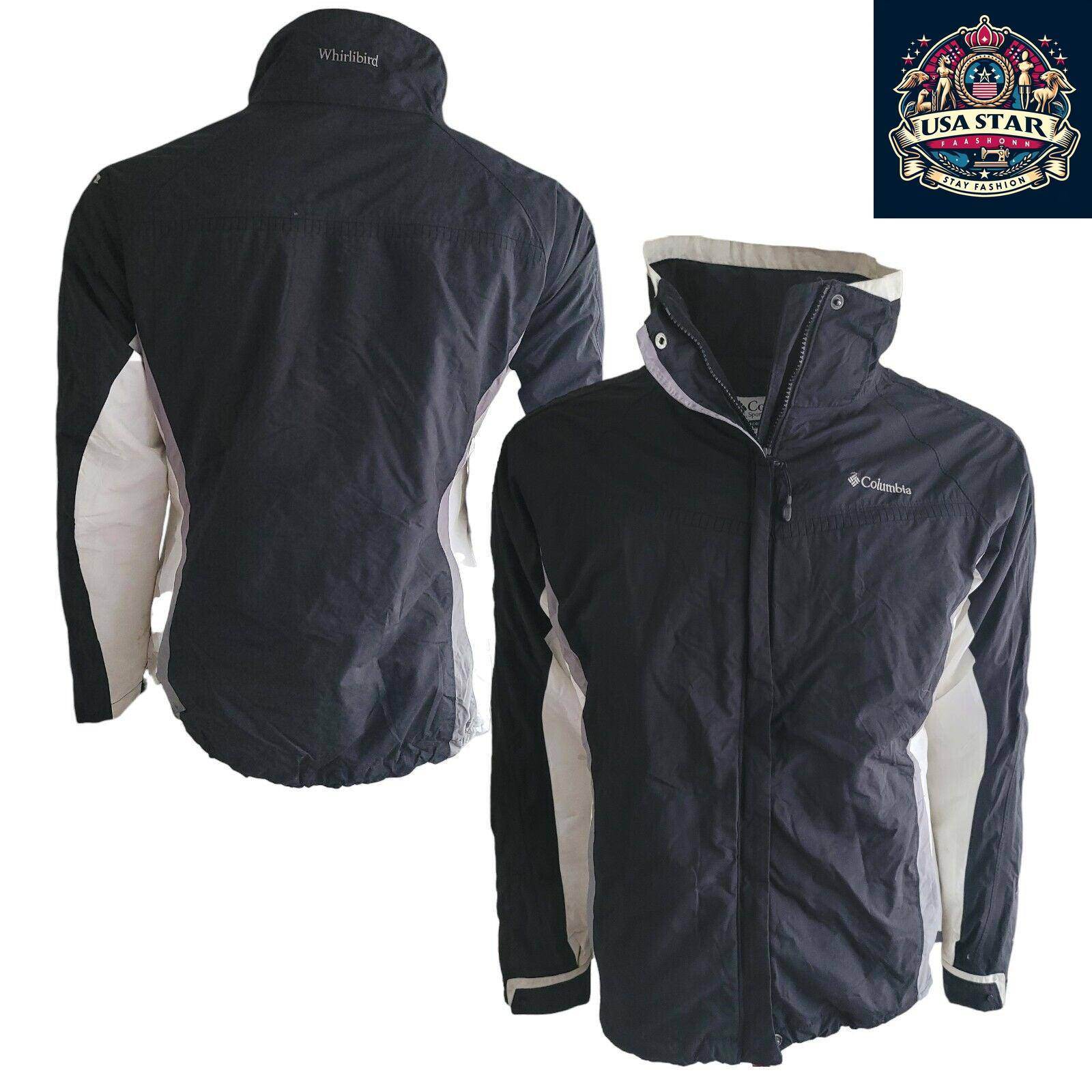 Columbia Waterproof Jacket Women, Whirlibird Omni - Tech, Lightweight with Adjustable Hood, Size L - USASTARFASHION