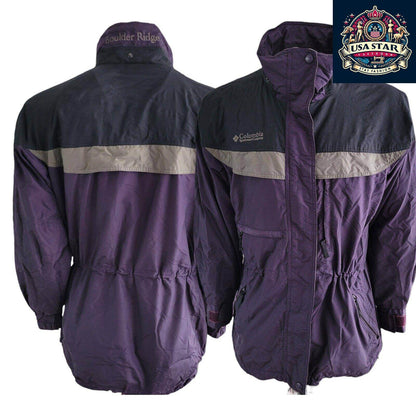 Columbia Women's Jacket - Boulder Ridge Medium Purple, Water - Resistant, Stylish & Durable Outerwear - USASTARFASHION