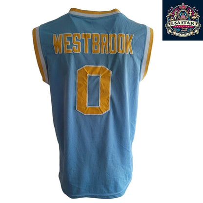 Custom UCLA Russell Westbrook 0 Basketball Jersey Mens Size M by Adidas - High - Quality Design - USASTARFASHION