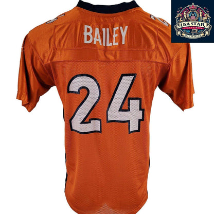 Denver Broncos Jersey Bailey 24 Youth XL Fits Adult Small - Comfortable, Durable Team Apparel - USASTARFASHION