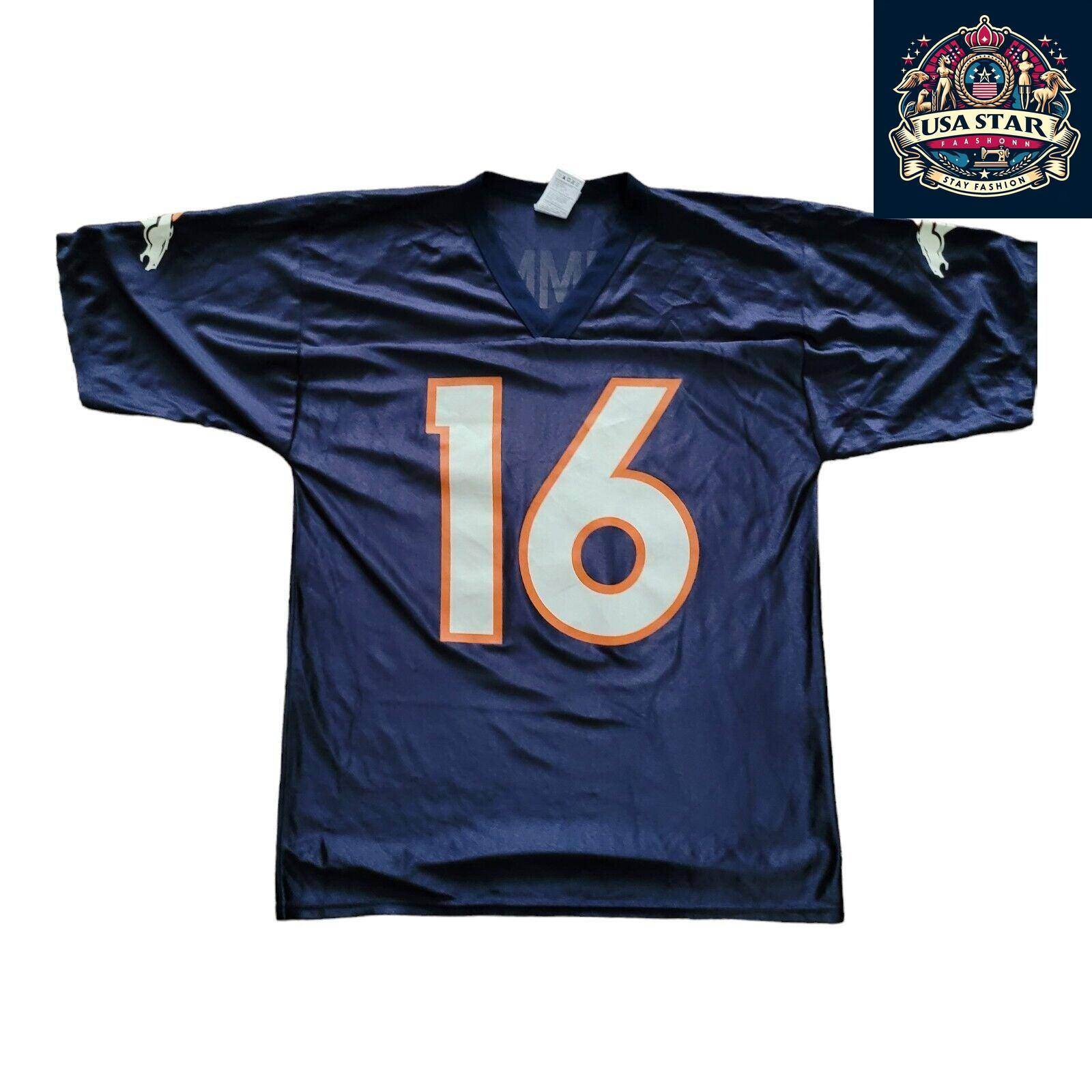 Denver Broncos Jersey Jake Plummer 16 Size M - Authentic Vintage Fan Apparel - USASTARFASHION