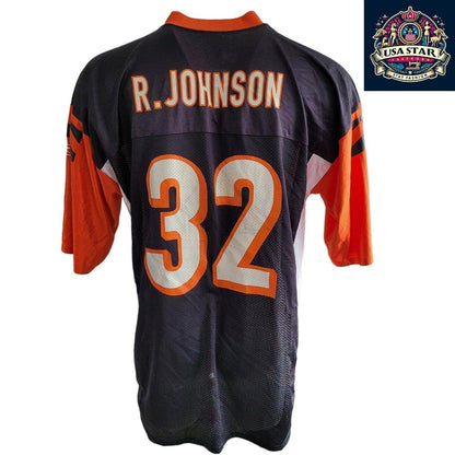 Denver Broncos Jersey R. Johnson 32 - Authentic NFL Reebok XL Game Day Apparel for Fans - USASTARFASHION