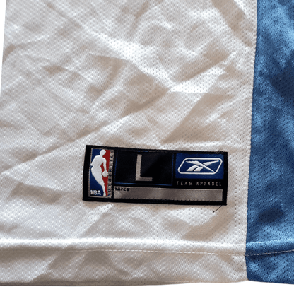 Denver Nuggets Jersey Nené 31 - Youth Large, Reebok NBA Team Apparel, White & Powder Blue - USASTARFASHION