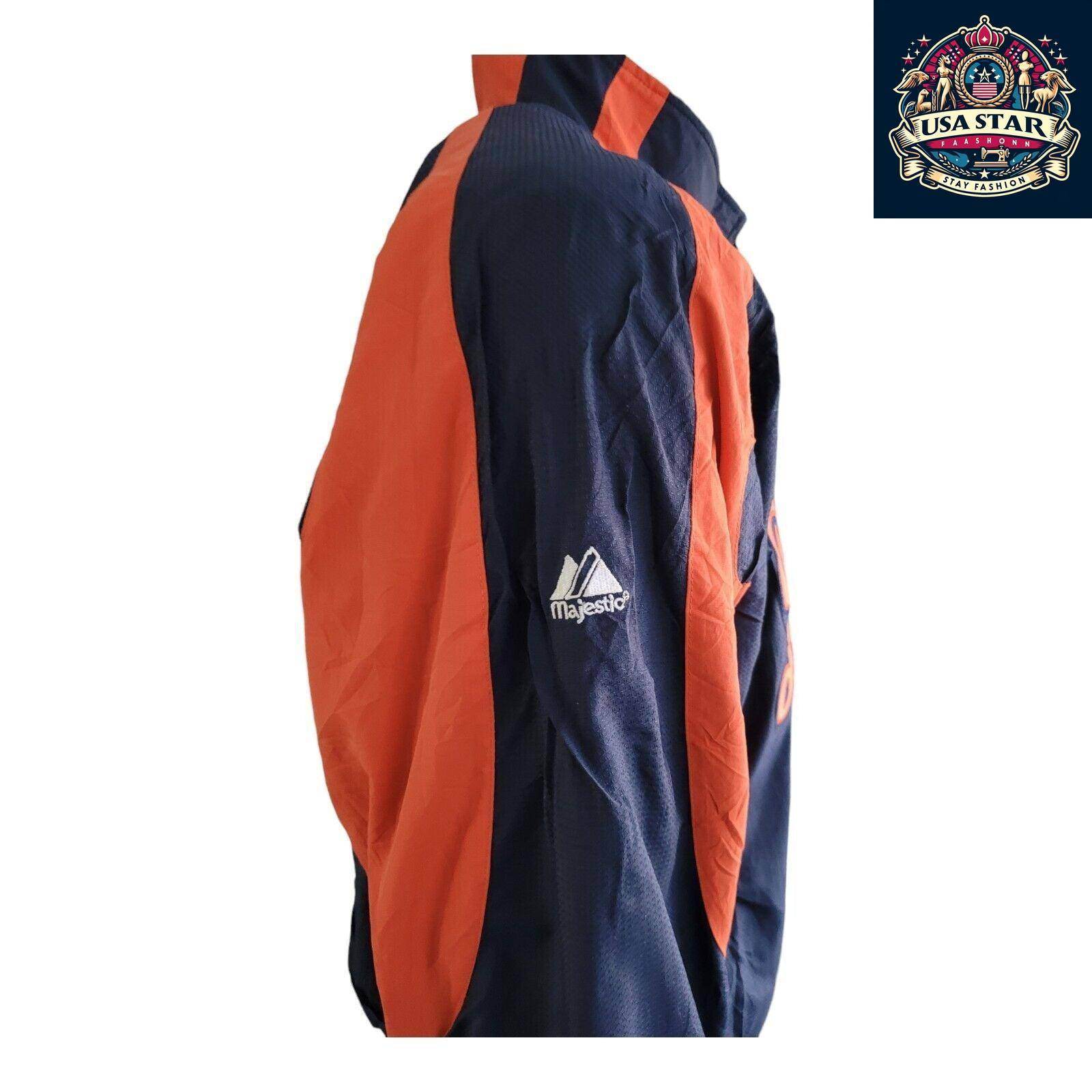 Detroit Tigers Jacket - Majestic MLB Authentic Large with Vibrant Insignia & Iconic Logos - USASTARFASHION