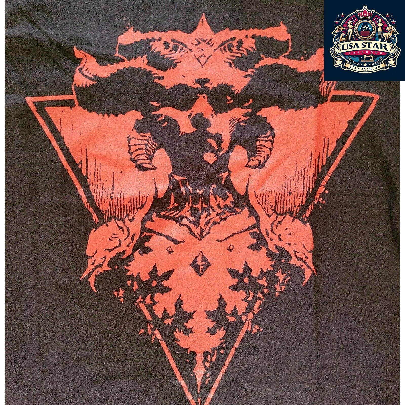 Diablo IV T-Shirt - Lilith Is Back Black 100% Cotton Unisex S/M with Bold Graphic Design - USASTARFASHION