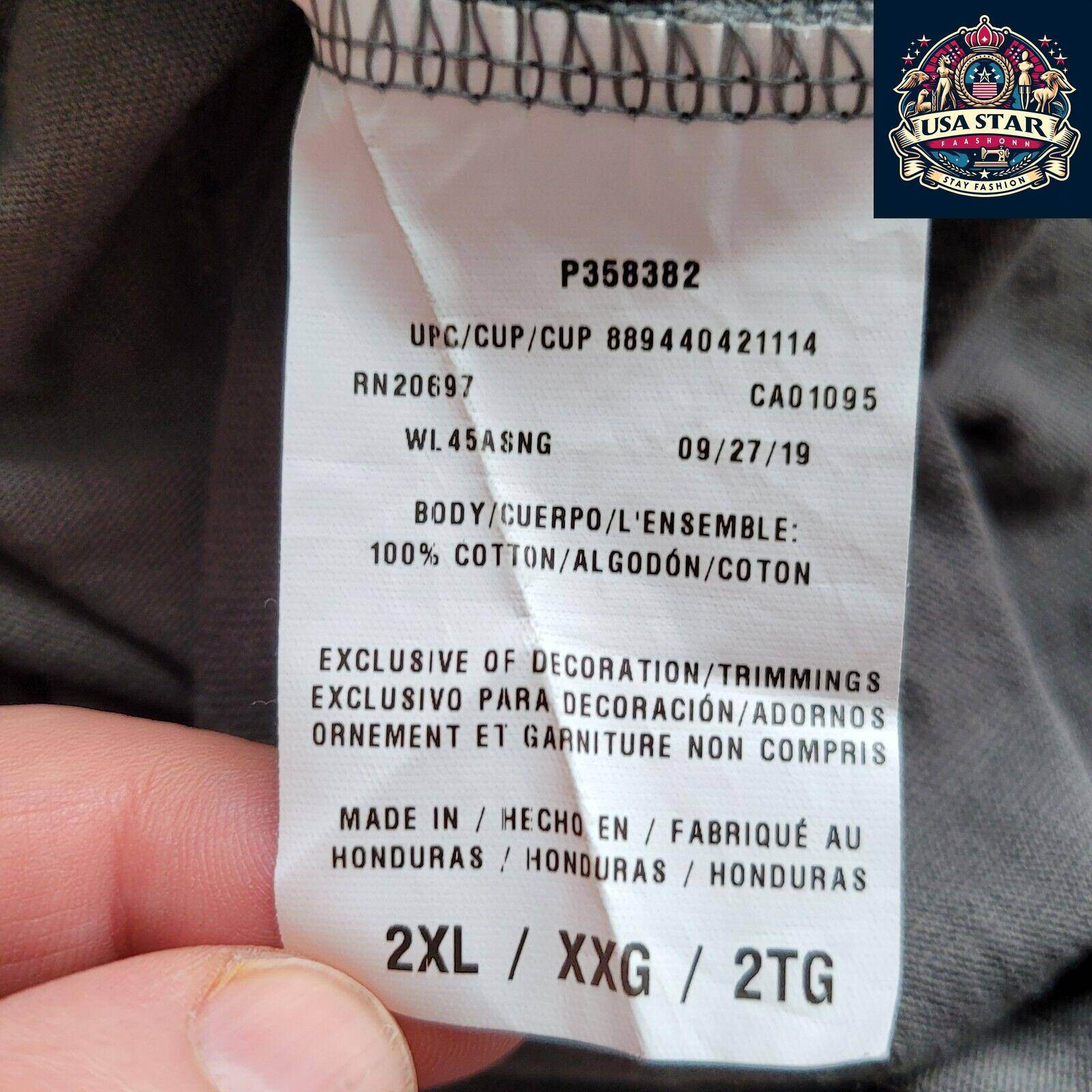Dickies Gray Long Sleeve T-Shirt for Men, 2XL, 100% Cotton, Comfortable Crew Neck Design - USASTARFASHION