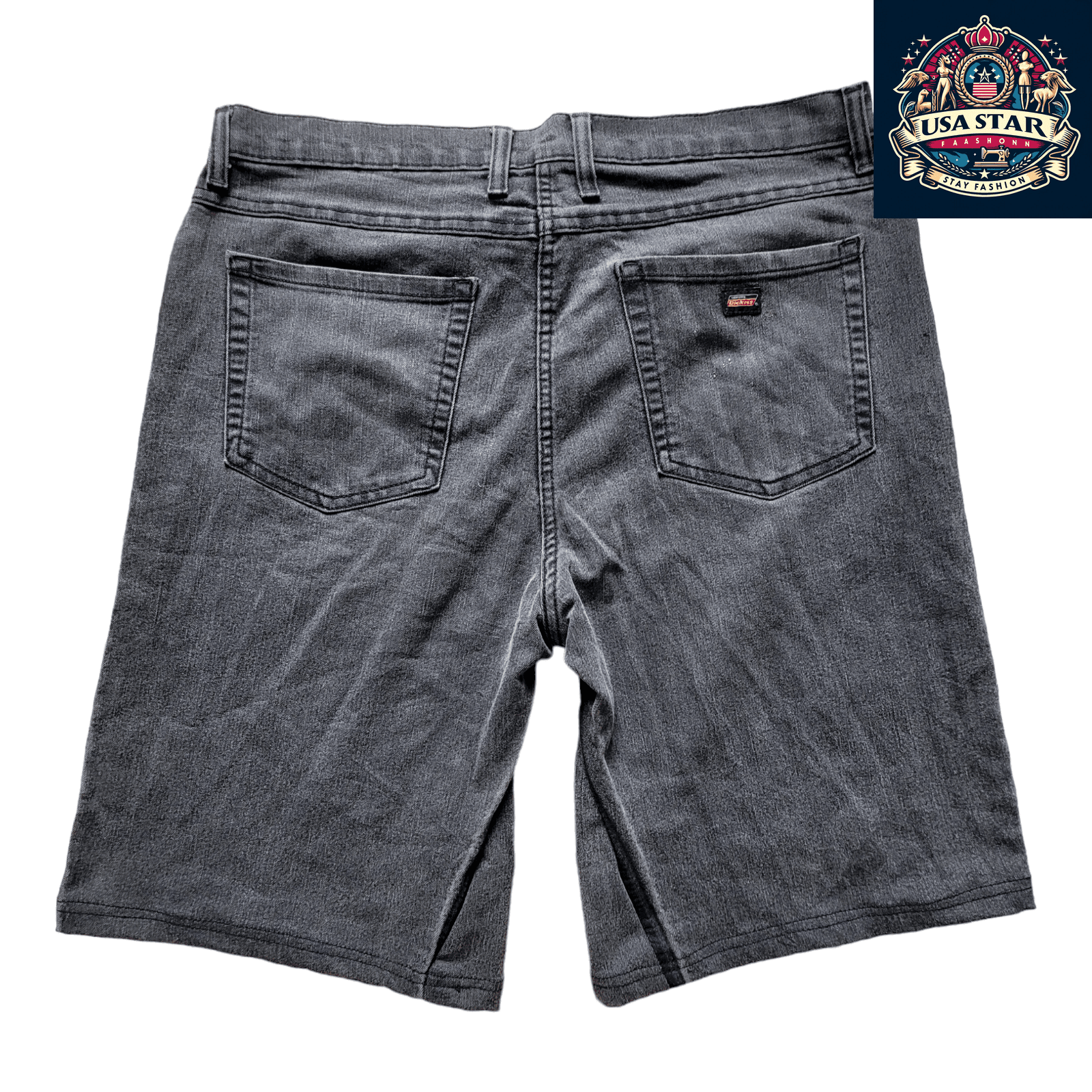 Dickies Men's Shorts W38 - Relaxed Flex Fit, Durable Cotton/Poly Blend, Stylish Black Design - USASTARFASHION