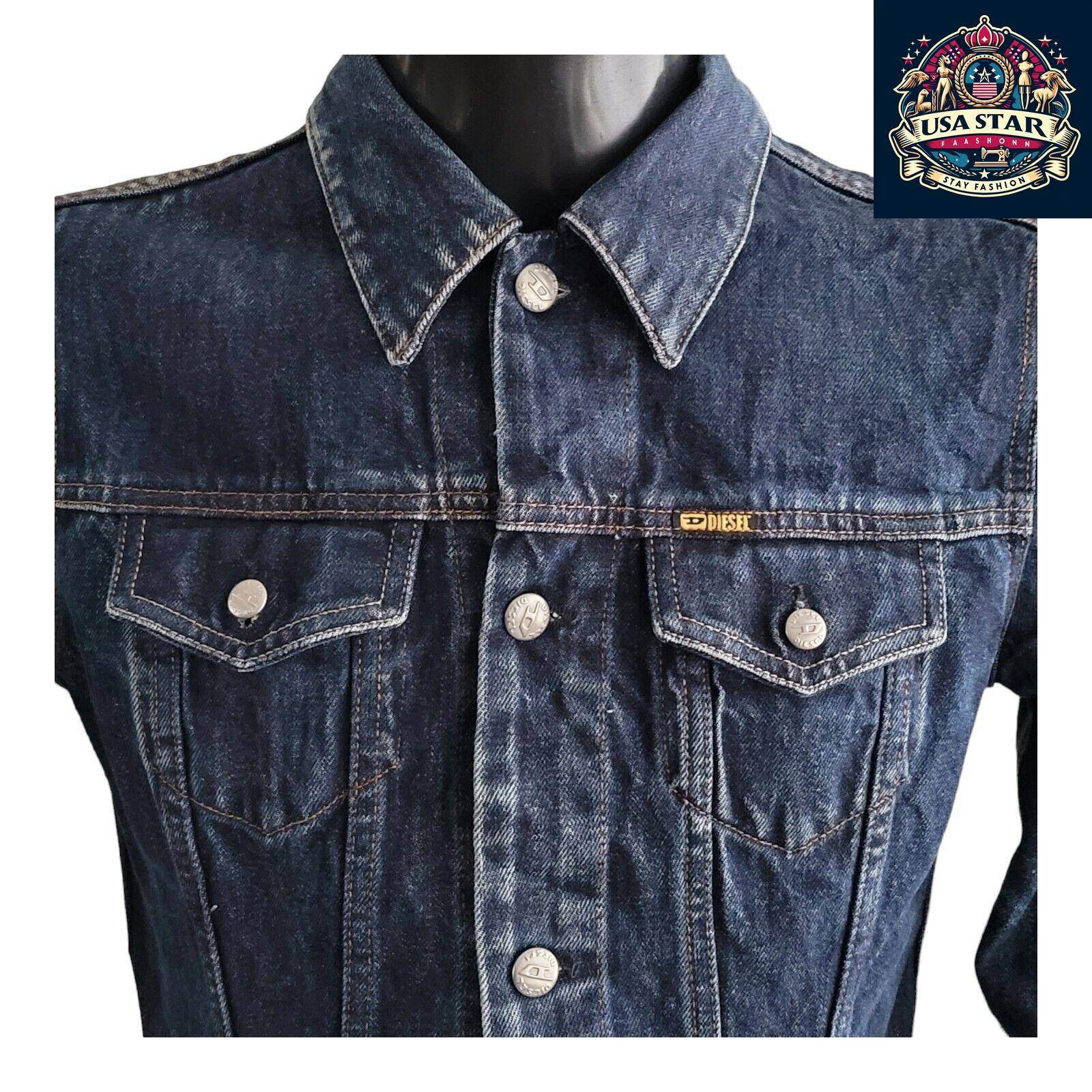 Diesel Ladies Cotton Jacket Made In Italy, Size L, Chic Vintage Style For Any Casual Occasion - USASTARFASHION